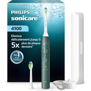 Image Brosse à dents électrique Philips Sonicare Série 4100 HX4042/46 - Vert forêt à 59,99€