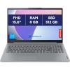 Image PC Portable 15,3" FHD Lenovo IdeaPad Slim 3 15IRU8 (i3, RAM 8Go, SSD 512Go) - Gris à 449,99€