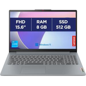 Image PC Portable 15,3" FHD Lenovo IdeaPad Slim 3 15IRU8 (i3, RAM 8Go, SSD 512Go) - Gris à 449,99€