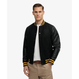 Image Blouson Homme Superdry Varsity Classique - Noir/Orange  à 97,99€