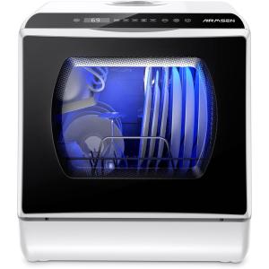 Image Mini lave-vaisselle AIRMSEN Comptoir - Blanc sur noir à 243,67€