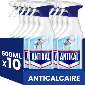 Image Nettoyant Antikal Spray Salle de Bain - Pack 500ml x10 à 20,50€