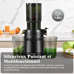 Image Extracteur de jus Fretta 1L - Noir à 69,99€