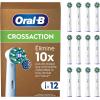 Image Pack Brossettes Oral-B Cross Action x12 - Blanc à 30,50€