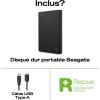 Image Disque dur externe Seagate Portable 5To - 134,99€