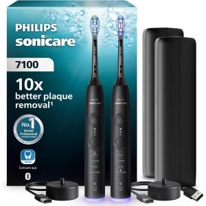 Image Pack Brosse à dents électrique Philips Sonicare 7100 HX7429/03 - Noir à 159,99€