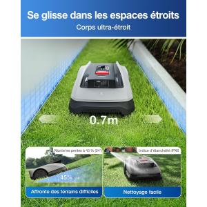 Image Robot tondeuse ECOVACS Goat O600 RTK - Noir à 499,00€