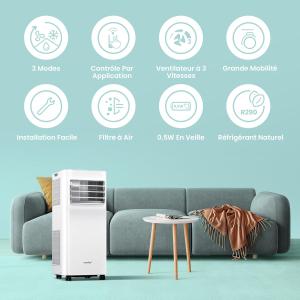 Image Climatiseur mobile Comfee Breezy Cool 2.6 - Blanc à 259,99€