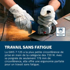 Image Meuleuse angulaire Bosch Professional GWS 7-125 - Blue à 47,39€
