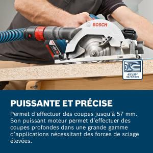 Image Scie circulaire Bosch Professional GKS 18V-57 G - Blue à 167,99€