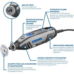Image Outil rotatif Dremel 4250 - Gris à 67,99€
