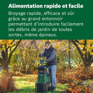 Image Broyeur de jardin Bosch AXT 25 TC - Vert à 358,99€