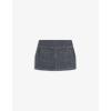Image Jupe-short Bershka jean taille haute - Marine à 20,99€