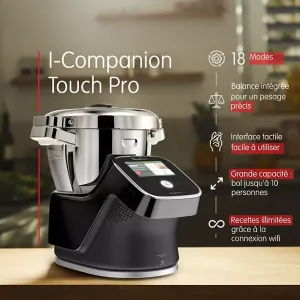 Image Robot multifonction Moulinex I Companion Touch Pro XL HF93D810 - Noir - 899,99€