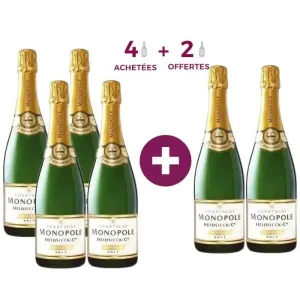 Image Champagne Heidsieck Monopole Brut 6 x 75 cl - Or à 122,99€
