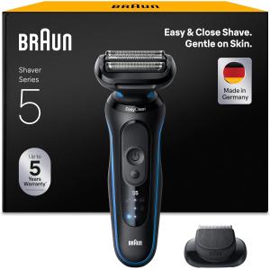Image Rasoir électrique Braun Series 5 52-B1200SI - Bleu à 73,99€