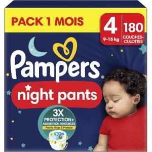 Image Couches-culottes Pampers Night Pants Taille 4 - White à 51,45€