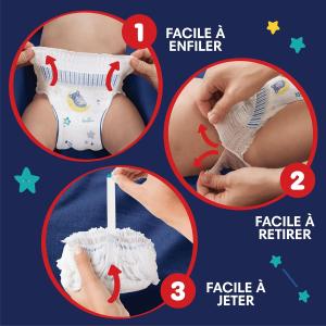 Image Couches-culottes Pampers Night Pants Taille 4 - White à 51,45€