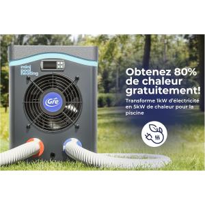 Image Pompe à chaleur piscine Gre HPM30 - Grise à 541,99€