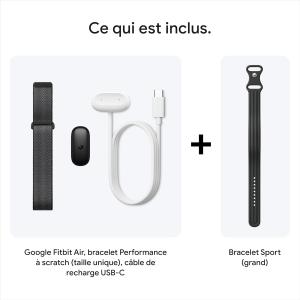 Image Moniteur d'activité Google Fitbit Air - Noir Volcanique à 99,99€