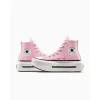 Image Chaussure high top Converse Chuck Taylor All Star Lift Double Stack Platform Canvas - Rose clair méduse/Écru à 47,99€
