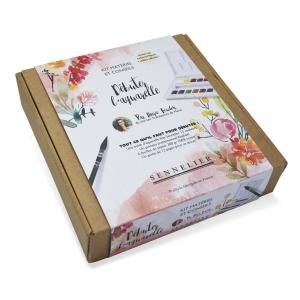 Image Coffret aquarelle Sennelier Débuter l'aquarelle par Marie Boudon - Multicolore à 27,99€