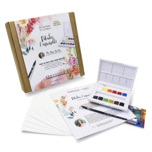 Image Coffret aquarelle Sennelier Débuter l'aquarelle par Marie Boudon - Multicolore à 27,99€