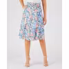Image Jupe Damart Jupe ceinture à boucle - Multicolore Fleuri à 15,99€