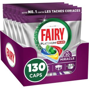 Image Tablettes lave-vaisselle FAIRY Platinum Plus Miracle 30 Minutes - Citron à 23,70€
