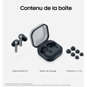 Image Écouteurs Samsung Buds4 Pro - Noir à 199,00€