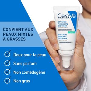 Image Gel-crème hydratant CeraVe Oil Control - Sans parfum à 11,30€