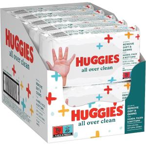 Image Pack Lingettes bébé Huggies All Over Clean - Oui, parfum délicat à 10,89€