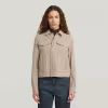 Image Veste Femme G-STAR Officer 3.0 - Beige ou Gris à 85,00€