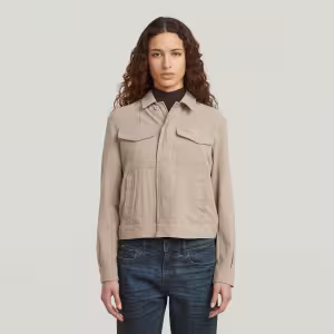 Image Veste Femme G-STAR Officer 3.0 - Beige ou Gris à 85,00€