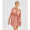 Image Robe courte satin femme - Rose à 25,99€