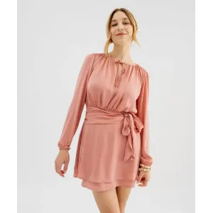 Image Robe courte satin femme - Rose à 25,99€