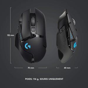 Image Souris sans Fil Logitech G502 LIGHTSPEED Capteur Gaming HERO 25K