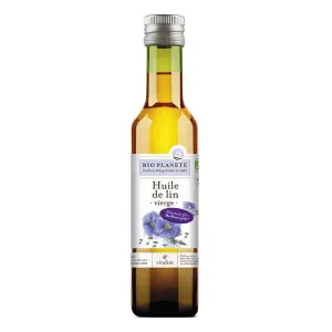 Image Huile alimentaire Bio Planète Huile de lin vierge bio - Nature à 5,87€