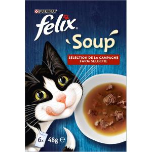 Image Soupe pour chat FELIX Soup Original - Soupe de campagne à 13,99€