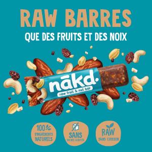 Image Barres de fruits et noix Nakd Caramel salé - Caramel salé à 13,88€