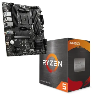 Image Kit Upgrade PC MSI B550M PRO-VDH + AMD Ryzen 5 5500 - Noir à 139,99€