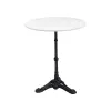 Image Table bistrot ronde Kare Design 60cm - Marbre blanc à 159,20€