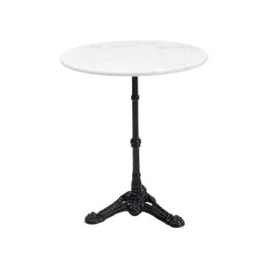 Image Table bistrot ronde Kare Design 60cm - Marbre blanc à 159,20€