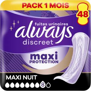 Image Serviettes Always Discreet Extra Secure Ultimate Night - 48 unités à 22,95 €