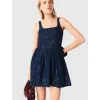 Image Robe évasée  Femme Maje en denim brodé - Marine à 195€