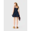 Image Robe évasée  Femme Maje en denim brodé - Marine à 195€