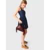 Image Robe évasée  Femme Maje en denim brodé - Marine à 195€