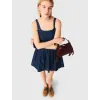 Image Robe évasée  Femme Maje en denim brodé - Marine à 195€