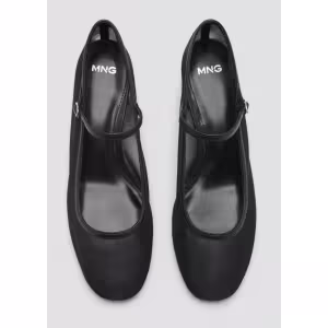 Image Chaussures Femme Mango maille filet bride à boucle - Noir à 14,99€