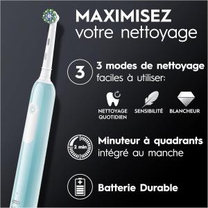 Image Brosse à dents électrique Oral-B Pro 1 - Bleu à 35€